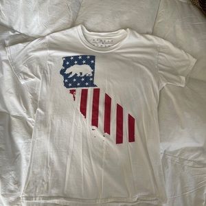 100% cotton California flag t shirt